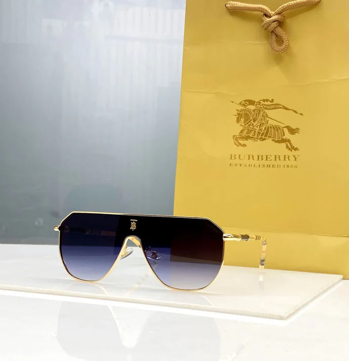 Premium Aviator Sunglasses with Gold-Tone Metal Frame