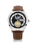 Men’s Premium Analogue Watch with Leather Strap