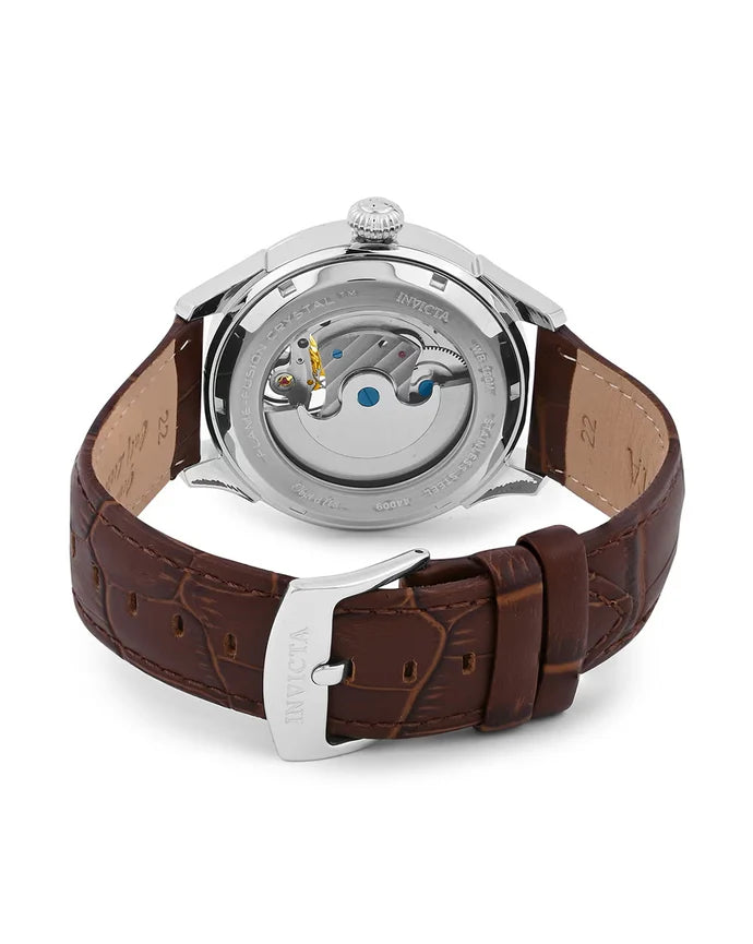 Men’s Premium Analogue Watch with Leather Strap